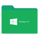 folder green w 10 icon